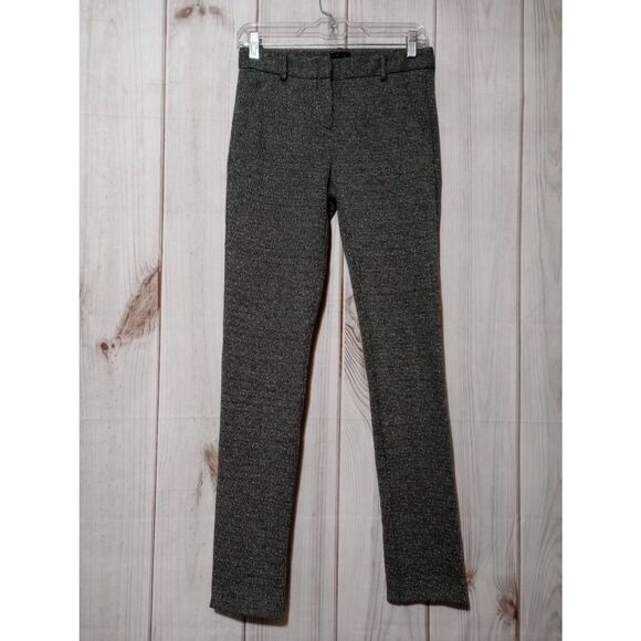 Theory Pants Ladies 2 Gray Tweed Skinny Leg - Picture 1 of 8